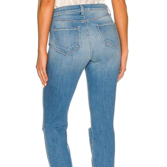 L’ AGENCE~Distressed El Matador Slim High-Rise Raw Hem in Eastern Jeans size 28 - Picture 2 of 16